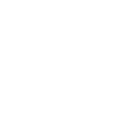 Two buildings icon designed with white lines and no brackground